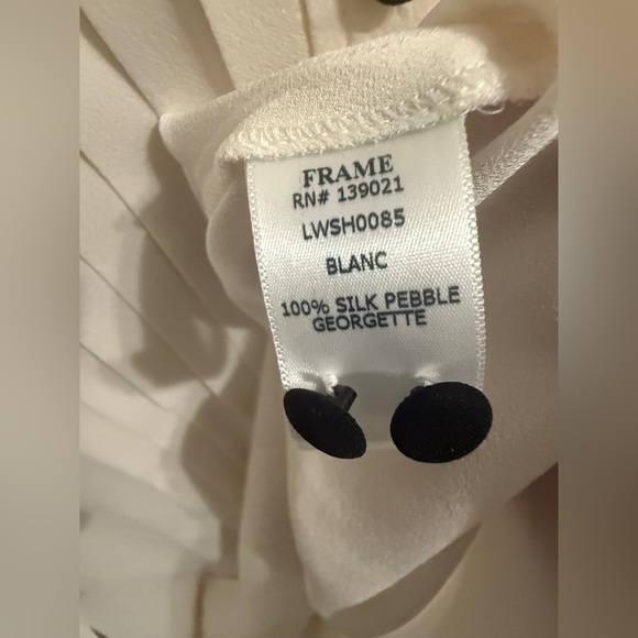 FRAME Denim Tuxedo Top  SIZE: SMALL - Picture 14 of 16